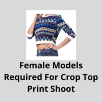 Models required for garment print shoot
