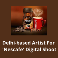 Delhi-based artist for 'Nescafe' digital shoot