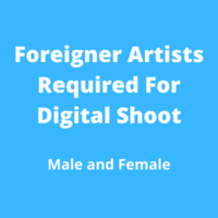 Foreigner artists required for digital shoot