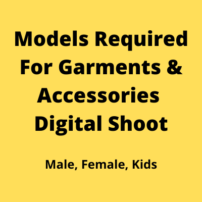 Models for garments & accessories digital shoot