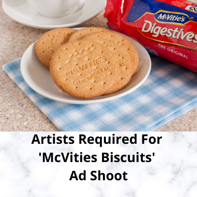 Artists required for 'McVities Biscuits' ad