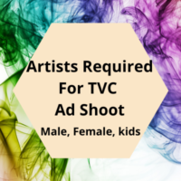 Artists required for a TVC ad shoot casting from Suraj Singh Mas Films