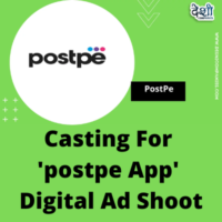 Casting for 'Postpe' digital ad shoot