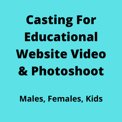 Casting for educational website video from Parshv Mediaa 