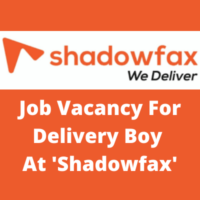 Job vacancy for Delivery boy at 'Shadowfax'