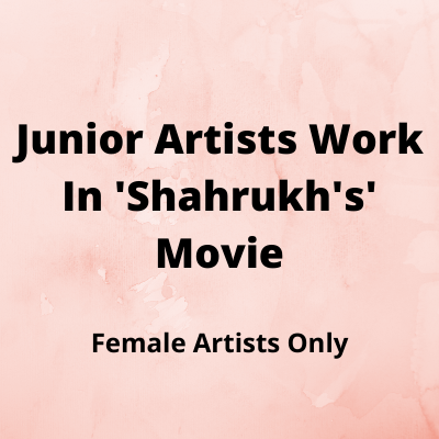 Junior artists work in 'Shahrukh' movie