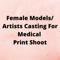 Models artists for medical print shoot casting from Throne Entertainment