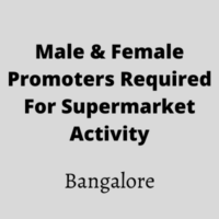 Promoters required for supermarket activity