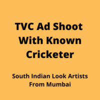 TVC ad shoot with known cricketer
