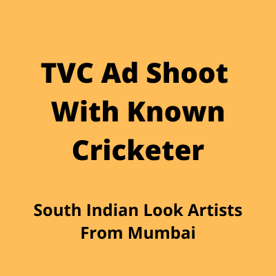 TVC ad shoot with known cricketer