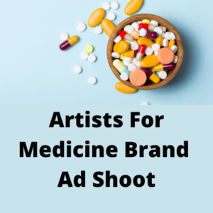 Artists for a medicine brand ad shoot