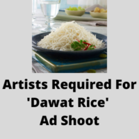 Artists required for 'Dawat Rice' ad shoot