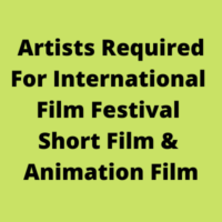 Artists required for a animation film