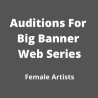 Auditions for a big banner web series