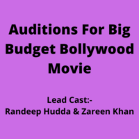 Auditions for big budget Bollywood movie
