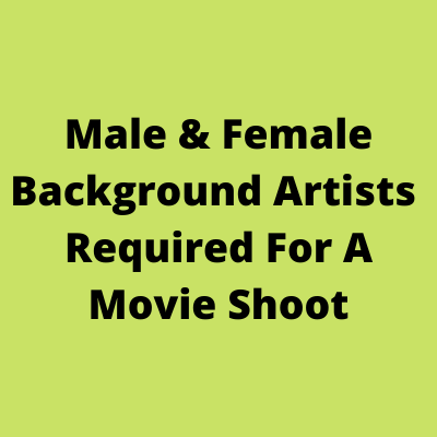 Background artists for a movie shoot