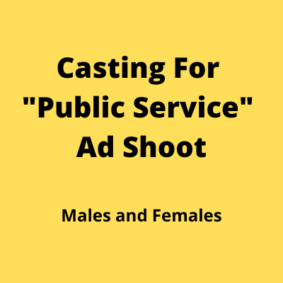 Casting for Public Service ad shoot