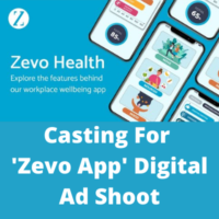 Casting for 'Zevo App' digital ad shoot