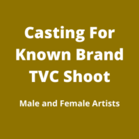 Casting for a known brand TVC shoot from Breakthrough Talents