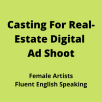 Casting for real-estate digital ad shoot from NextScreen Casting Agency