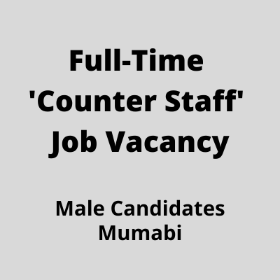 Full-time 'Counter Staff' job vacancy