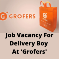 Job vacancy for delivery boy for 'Grofers'