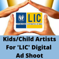 KidsChild artists for 'LIC' digital ad shoot