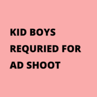 Looking for kids for an ad shoot