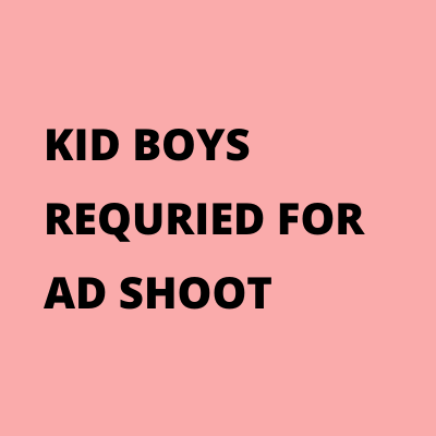 Looking for kids for an ad shoot