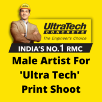 Male artist for 'Ultra Tech' print shoot casting from Asha Films Casting Company