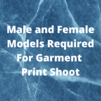Models required for garment print shoot