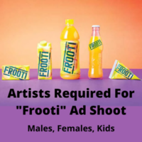 Artists required for Frooti ad shoot