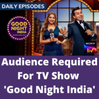 Audience for TV show 'Good Night India'