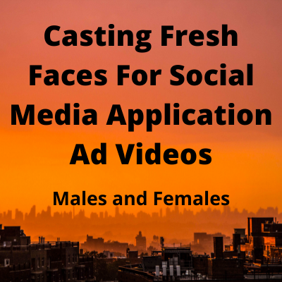 Casting for social media application ad videos