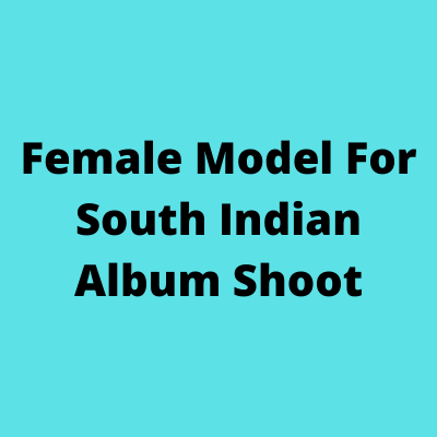 Model for South Indian album shoot