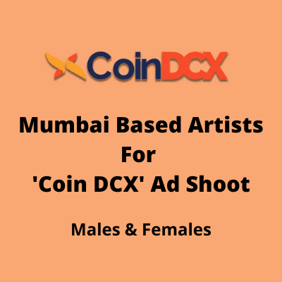 Mumbai based artists for 'Coin DCX' ad shoot from Bajaj Casting Agency