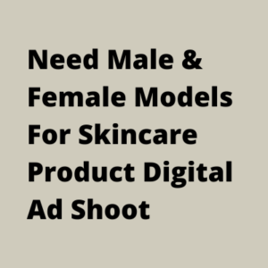 Need for Skincare product digital ad shoot