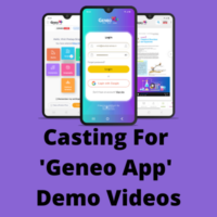 Casting for 'Geneo App' demo videos