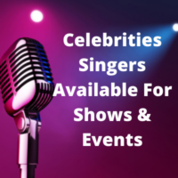 Celebrity singers available for shows/ events