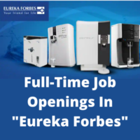 Full-time job openings in Eureka Forbes