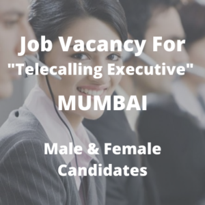 Job vacancy for Telecalling Executive