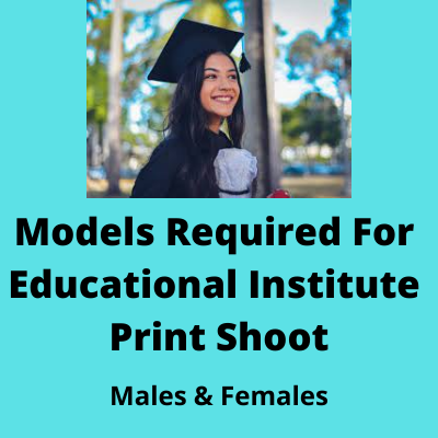 Models required for educational print shoot