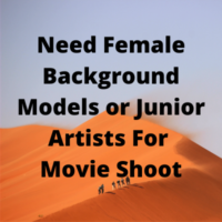 Need background models or junior artists