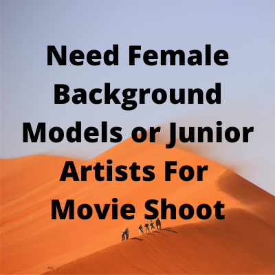Need background models or junior artists