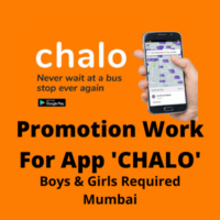 Promotion work for an app 'CHALO'