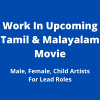 Work in upcoming Tamil & Malayalam movie