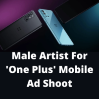 Artist for the 'One Plus' mobile ad shoot