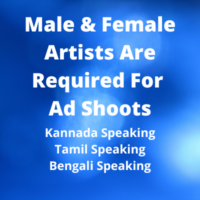 Artists are required for ad shoots