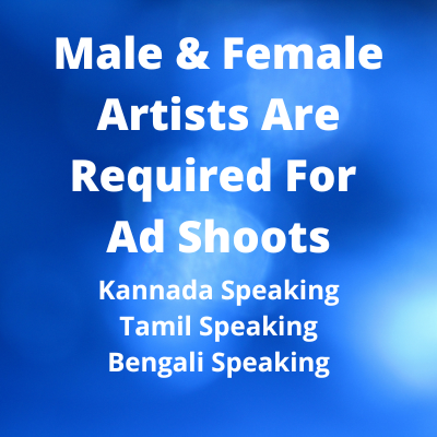 Artists are required for ad shoots