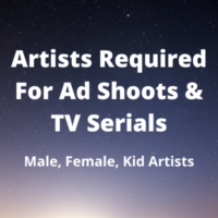 Artists required for ad & TV serial shoots